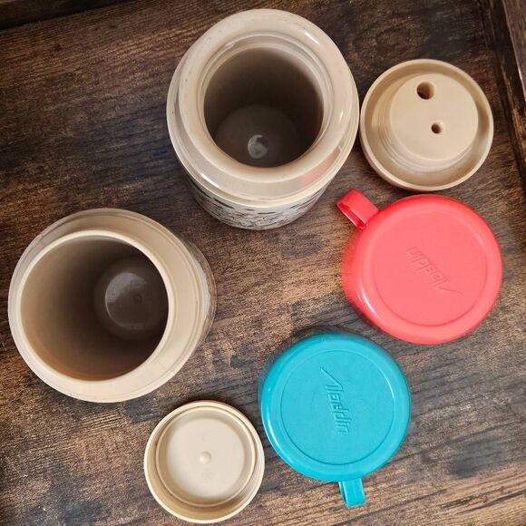 Vintage 1993 Disney’s 101 Dalmatians Aladdin Thermos +The Lion King Thermos Vint - Picture 6 of 6